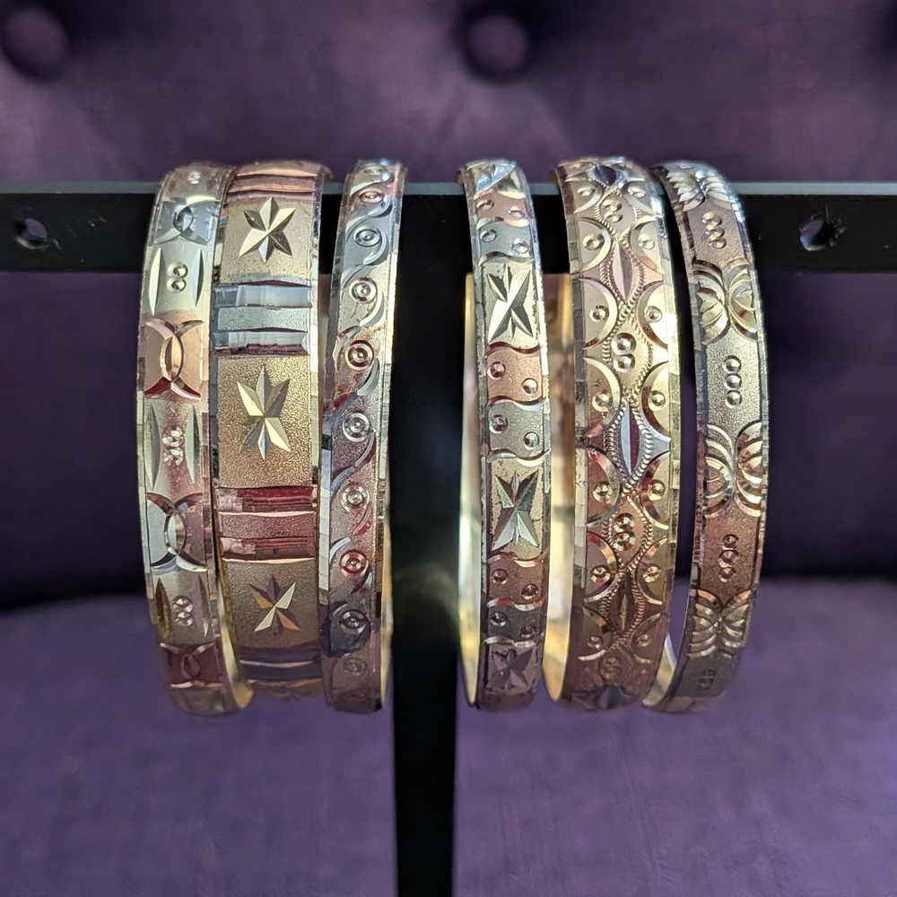 Tri Color Bangle Bracelets